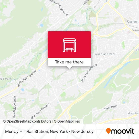Murray Hill Rail Station map