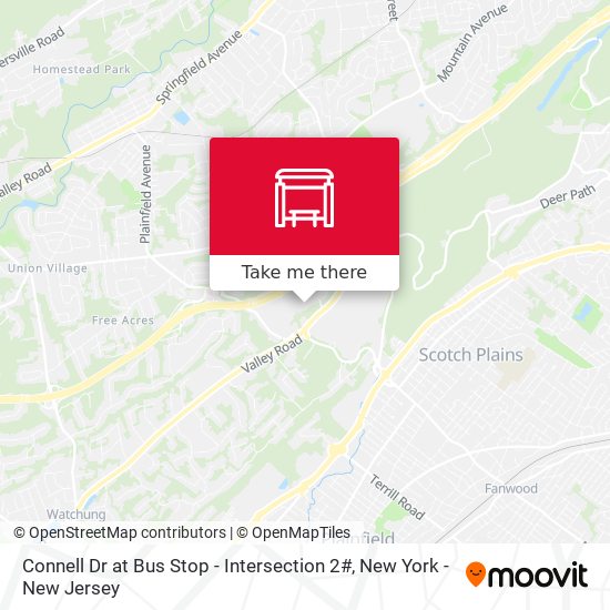 Connell Dr at Bus Stop - Intersection 2# map