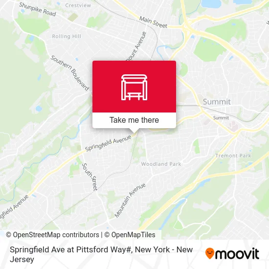 Springfield Ave at Pittsford Way# map