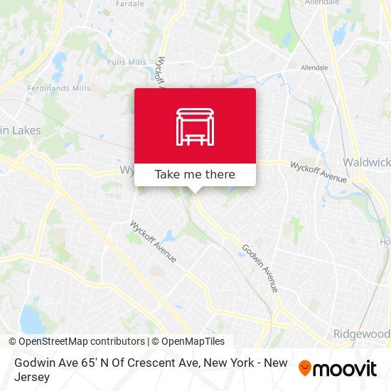 Godwin Ave 65' N Of Crescent Ave map