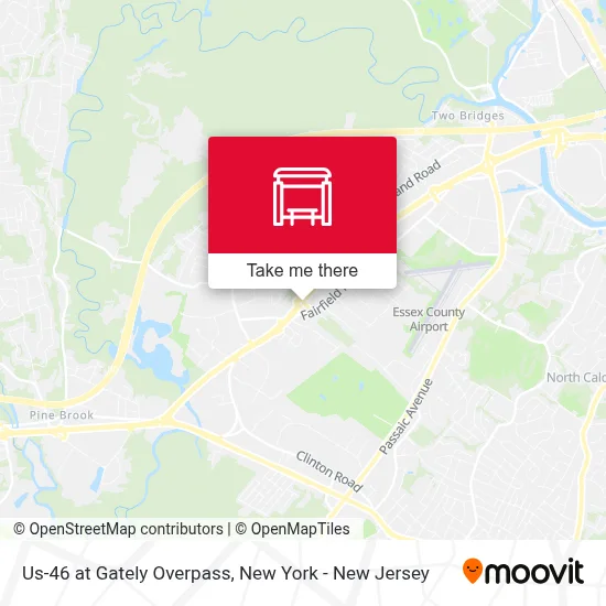 Us-46 at Gately Overpass map