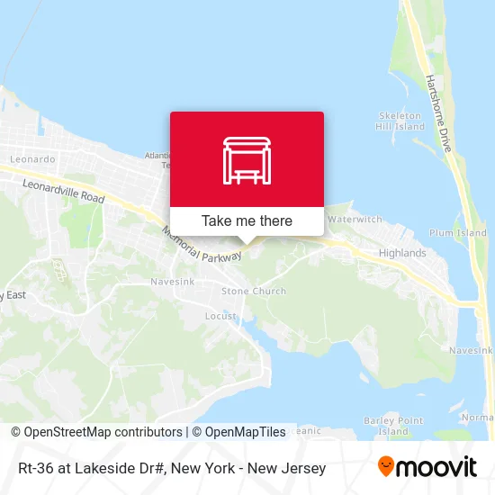 Rt-36 at Lakeside Dr# map