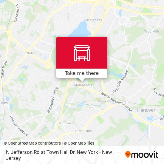 N Jefferson Rd at Town Hall Dr map