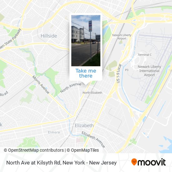 North Ave at Kilsyth Rd map