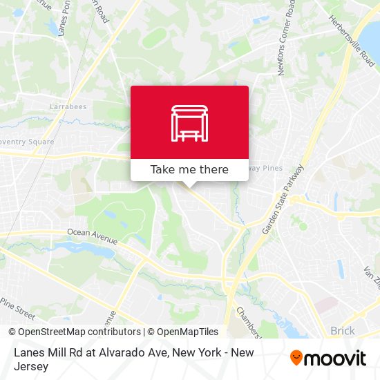 Lanes Mill Rd at Alvarado Ave map