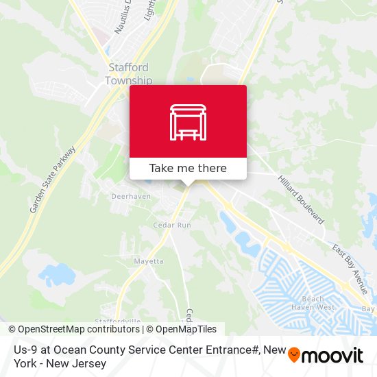 Us-9 at Ocean County Service Center Entrance# map