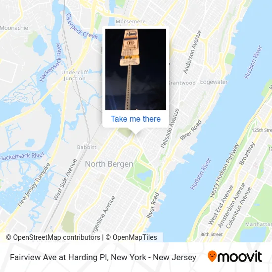 Fairview Ave at Harding Pl map