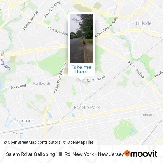 Salem Rd at Galloping Hill Rd map