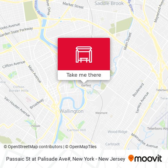 Mapa de Passaic St at Palisade Ave#