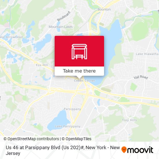 Us 46 at Parsippany Blvd (Us 202)# map