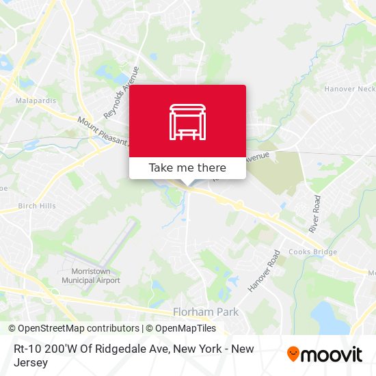 Rt-10 200'W Of Ridgedale Ave map