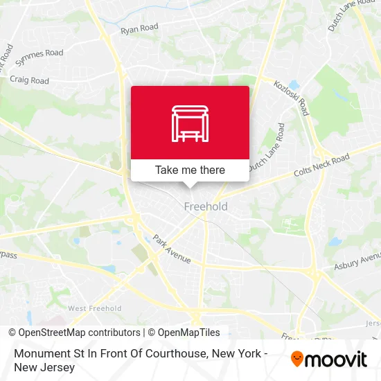 Monument St In Front Of Courthouse map