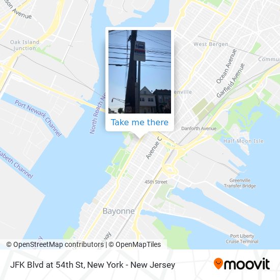 Mapa de JFK Blvd at 54th St