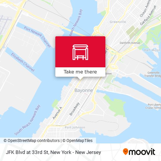 Mapa de JFK Blvd at 33rd St