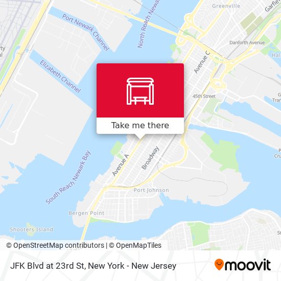 Mapa de JFK Blvd at 23rd St