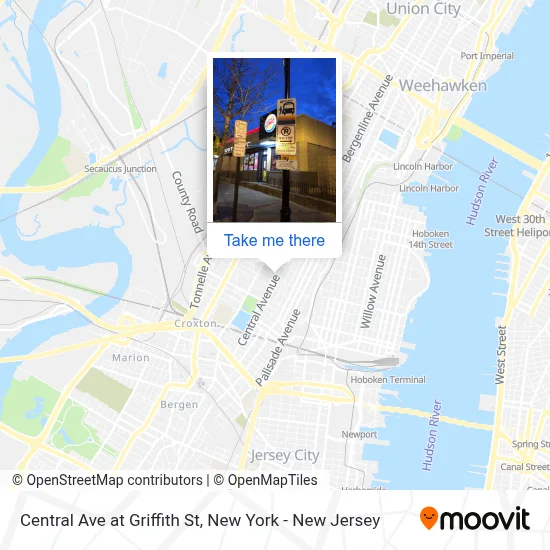 Central Ave at Griffith St map