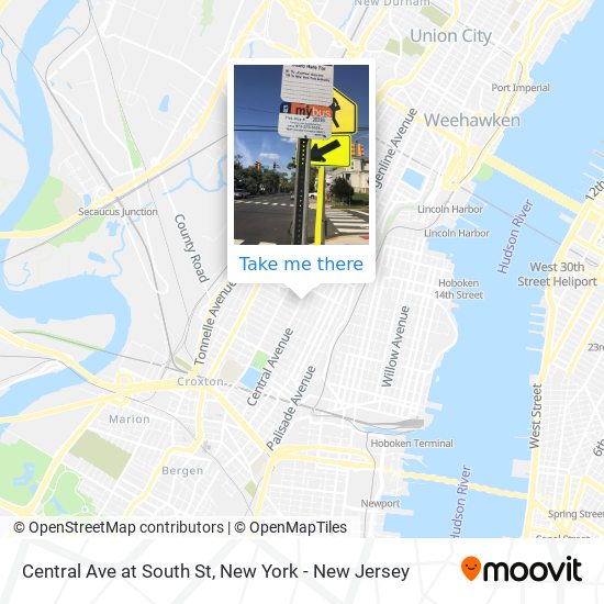 Mapa de Central Ave at South St