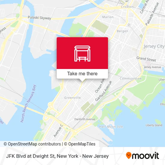 JFK Blvd at Dwight St map