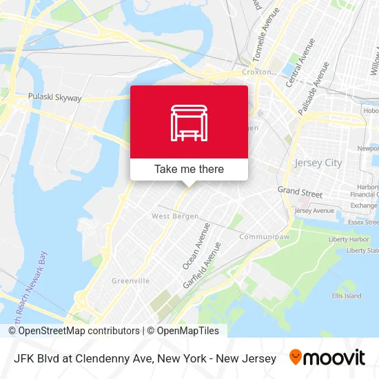 JFK Blvd at Clendenny Ave map