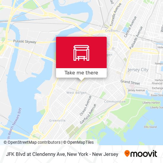 JFK Blvd at Clendenny Ave map