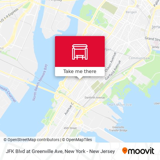 Mapa de JFK Blvd at Greenville Ave