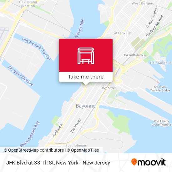Mapa de JFK Blvd at 38 Th St