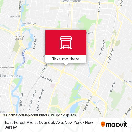 East Forest Ave at Overlook Ave map