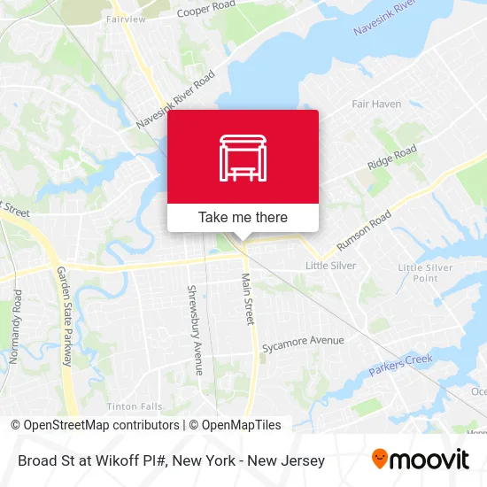 Broad St at Wikoff Pl# map