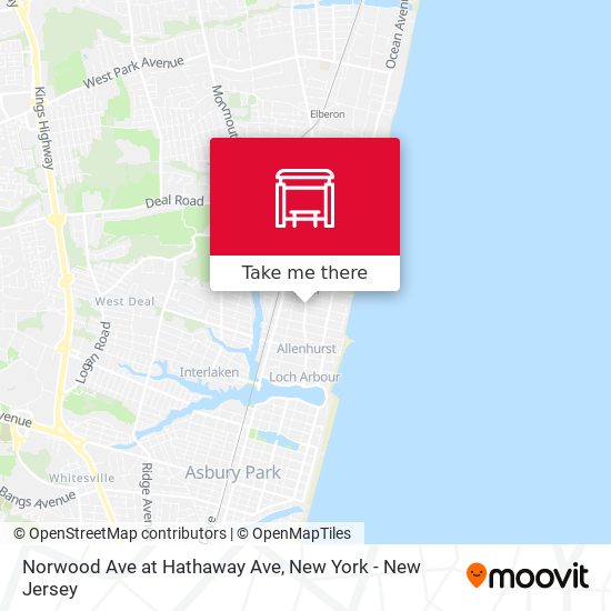 Mapa de Norwood Ave at Hathaway Ave