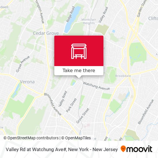 Mapa de Valley Rd at Watchung Ave#