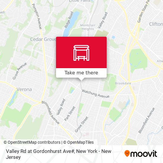 Valley Rd at Gordonhurst Ave# map