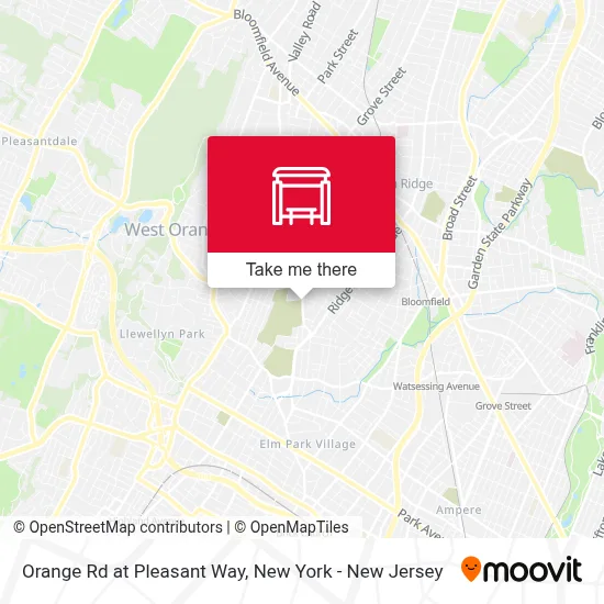 Orange Rd at Pleasant Way map