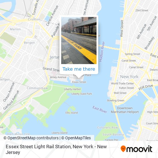 Essex Street Light Rail Station map