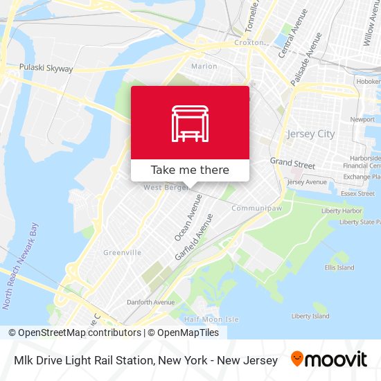 Mlk Drive Light Rail Station map