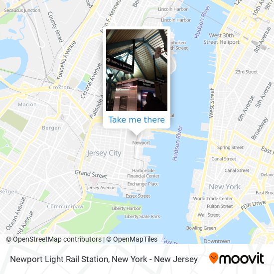 Mapa de Newport Light Rail Station