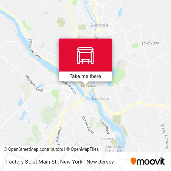 Factory St. at Main St. map