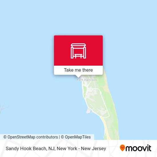Sandy Hook Beach, NJ map