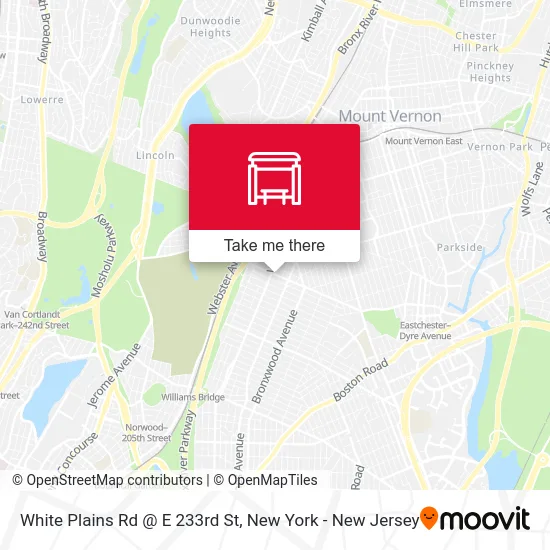 White Plains Rd @ E 233rd St map