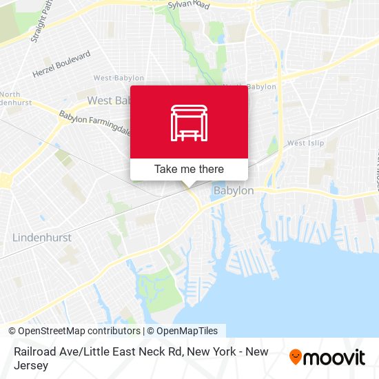 Railroad Ave / Little East Neck Rd map