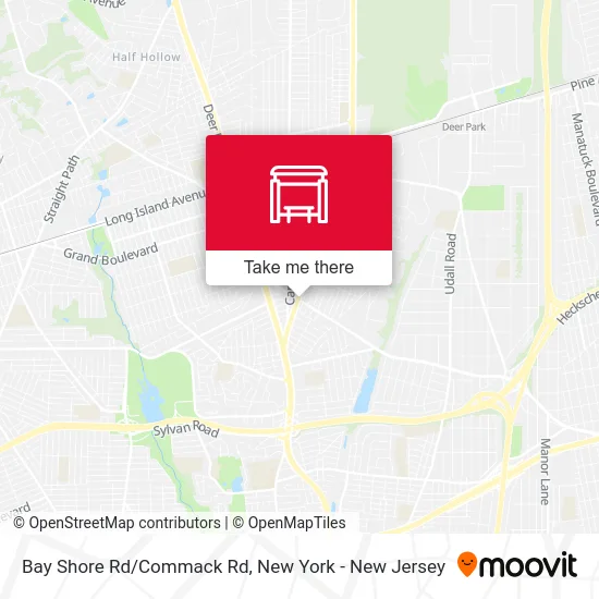 Bay Shore Rd/Commack Rd map