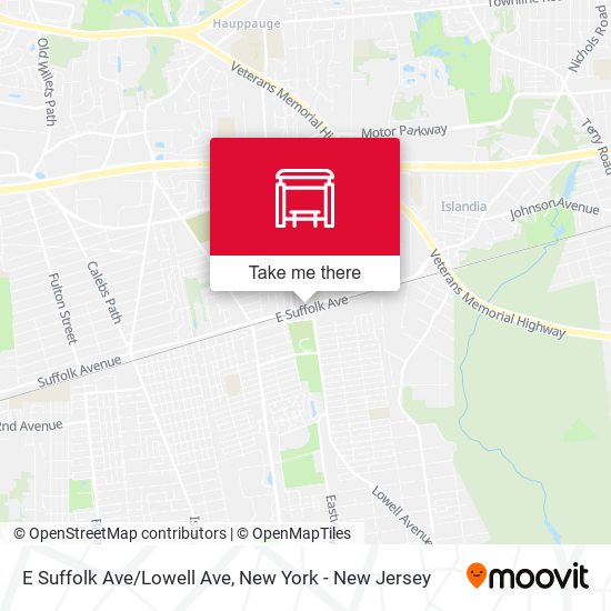 Mapa de E Suffolk Ave/Lowell Ave