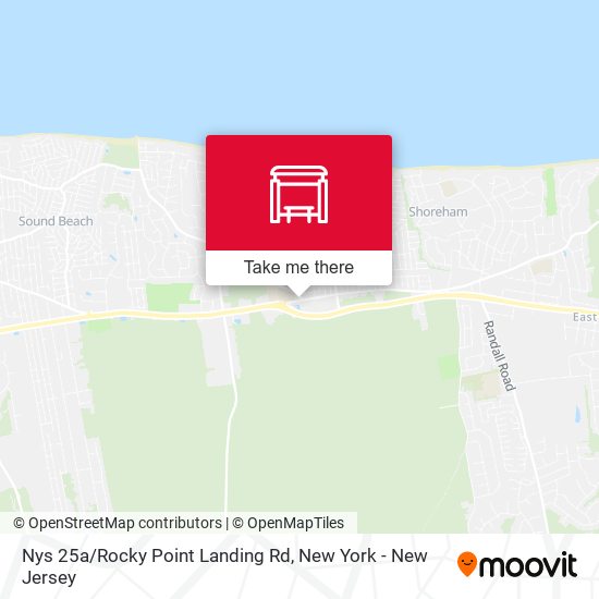 Nys 25a/Rocky Point Landing Rd map