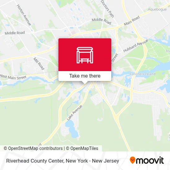 Riverhead County Center map