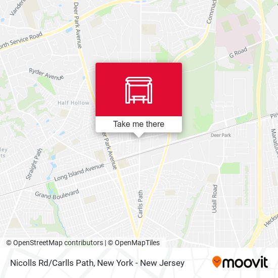 Mapa de Nicolls Rd/Carlls Path