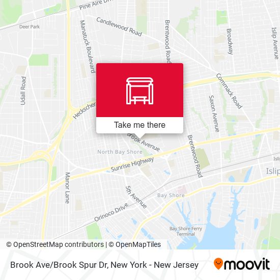 Mapa de Brook Ave/Brook Spur Dr