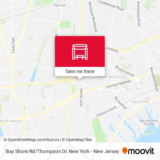 Mapa de Bay Shore Rd/Thompson Dr