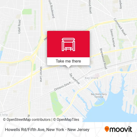 Howells Rd/Fifth Ave map