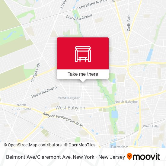 Belmont Ave/Claremont Ave map