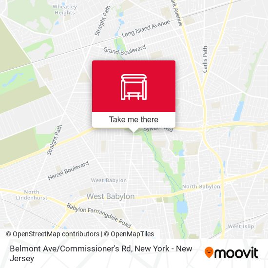 Belmont Ave/Commissioner's Rd map