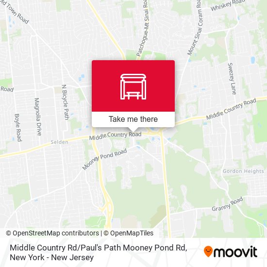 Middle Country Rd / Paul's Path Mooney Pond Rd map